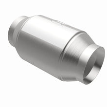 Load image into Gallery viewer, Magnaflow Premium High Flow Metallic Converter 5in OD - 3.5in In / 3.5in Out - Back View