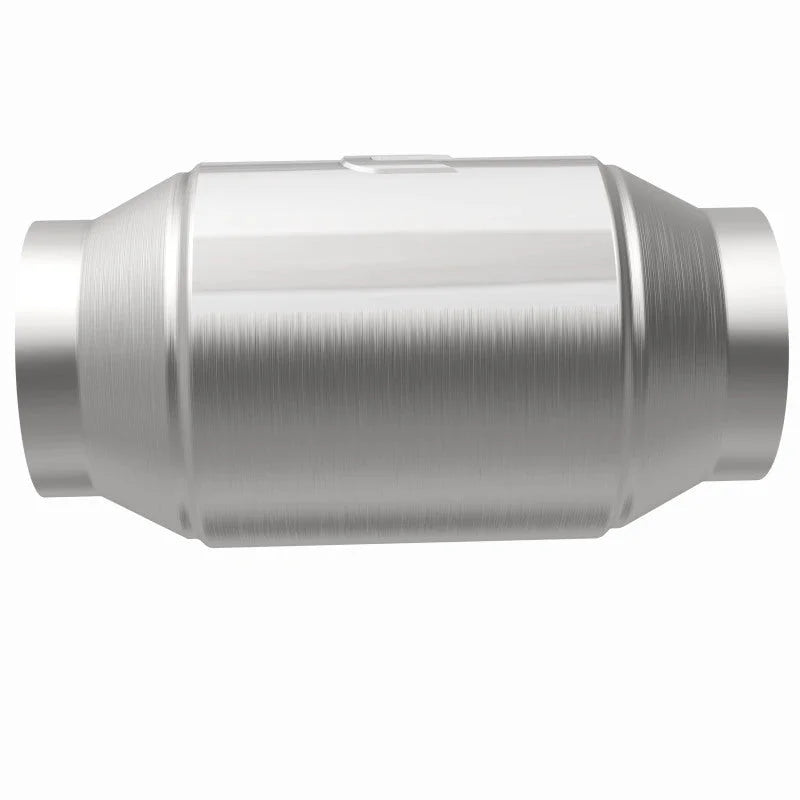 Magnaflow Premium High Flow Metallic Converter 5in OD - 3.5in In / 3.5in Out - Installation View