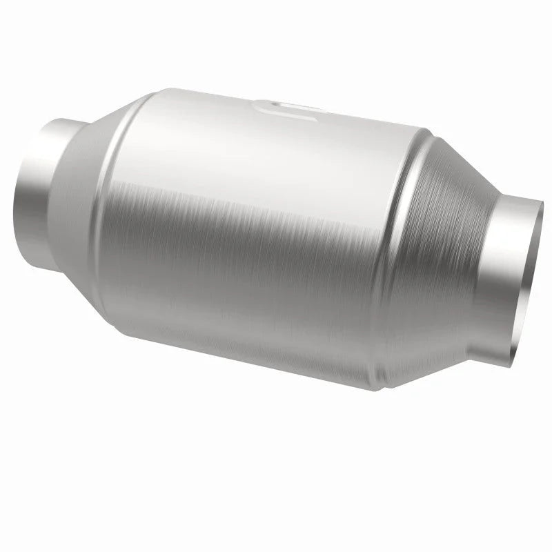 Magnaflow Premium High Flow Metallic Converter 5in OD - 3in In / 3in Out - Back View