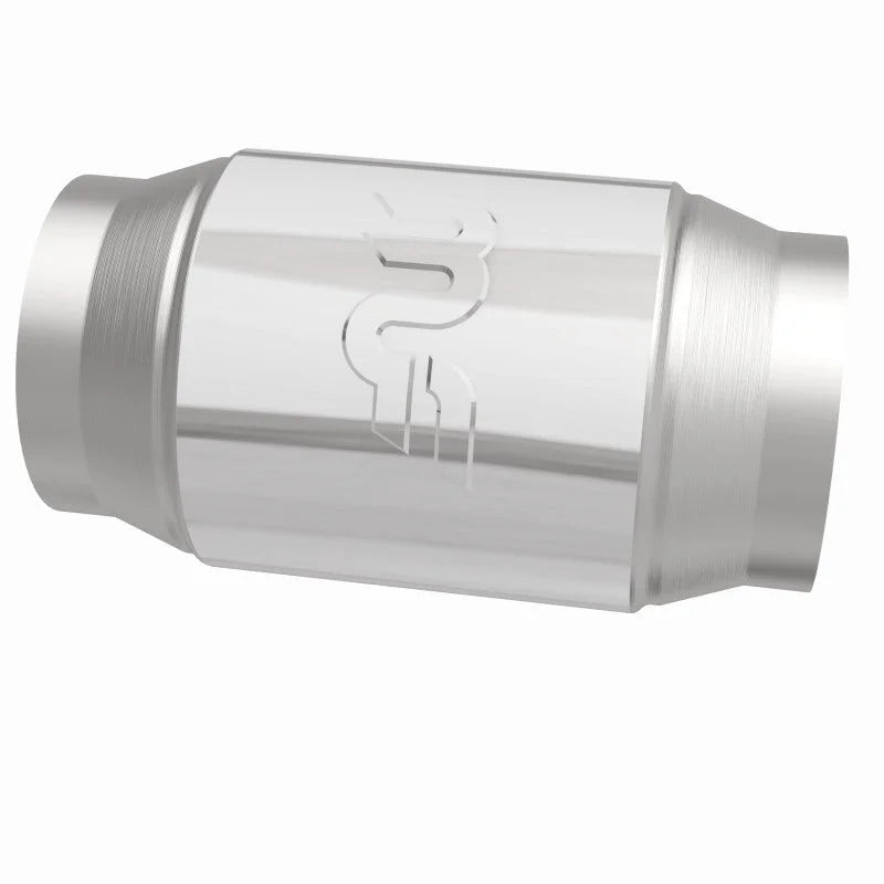 Magnaflow Premium High Flow Metallic Converter 5in OD - 4in In / 4in Out - Side View