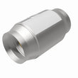Load image into Gallery viewer, Magnaflow Premium High Flow Metallic Converter 5in OD - 4in In / 4in Out - Back View