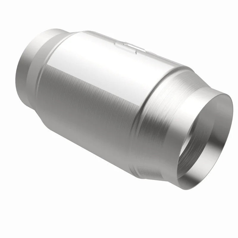 Magnaflow Premium High Flow Metallic Converter 5in OD - 4in In / 4in Out - Installation View