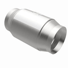 Load image into Gallery viewer, Magnaflow Premium High Flow Metallic Converter 5in OD - 4in In / 4in Out - Installation View