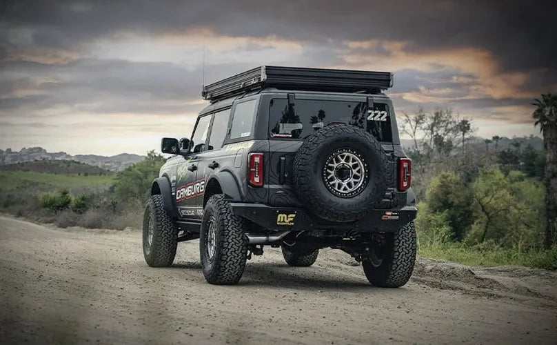 Magnaflow 21-24 Ford Bronco Rock Crawler Series Cat-Back Exhaust System - Side View