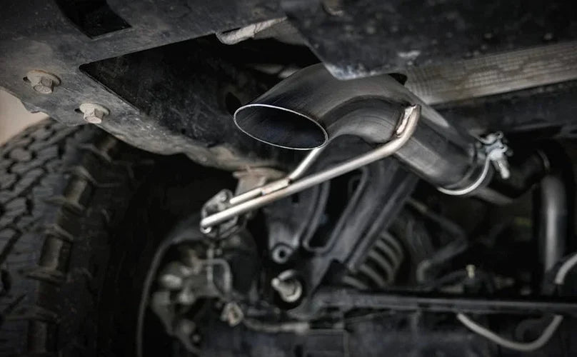 Magnaflow 21-24 Ford Bronco Rock Crawler Series Cat-Back Exhaust System - Back View