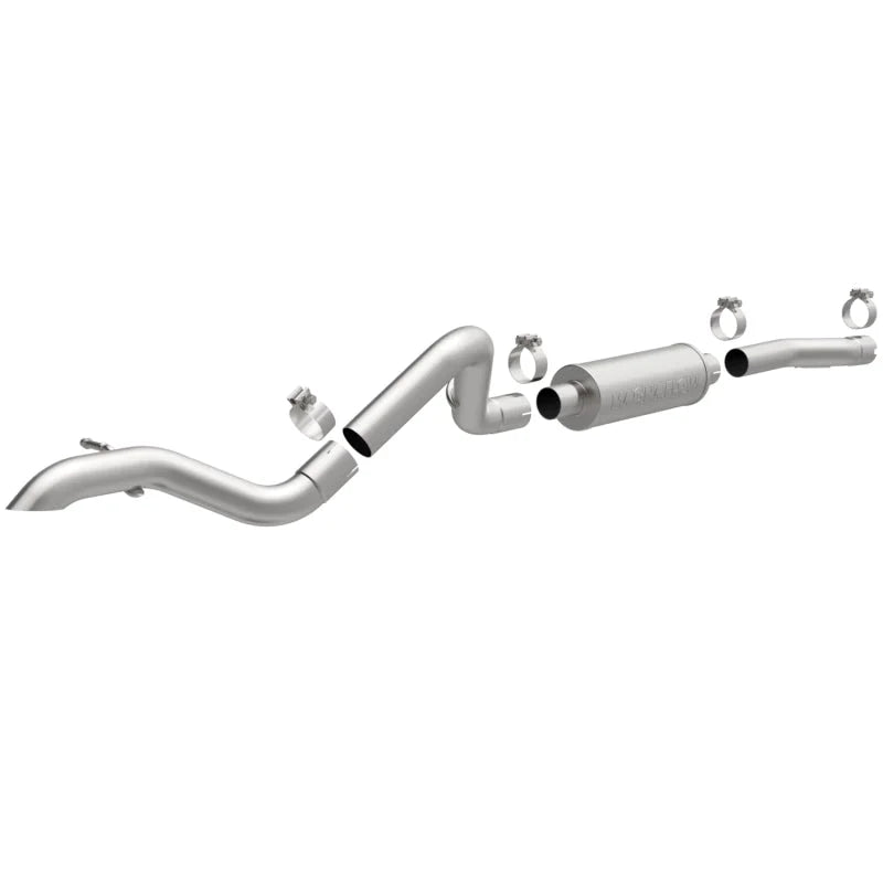 Magnaflow SYS C/B 12-14 Jeep Wrangler JK 2dr Stainless Steel V6 3.6L 2dr - Side View