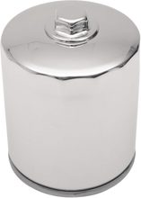 Load image into Gallery viewer, Magnetic Ring Oil Filter with Nut - Chrome - 3-1/4&quot; DragSpecialties 14-0020HPK-BX18 - Main Product View