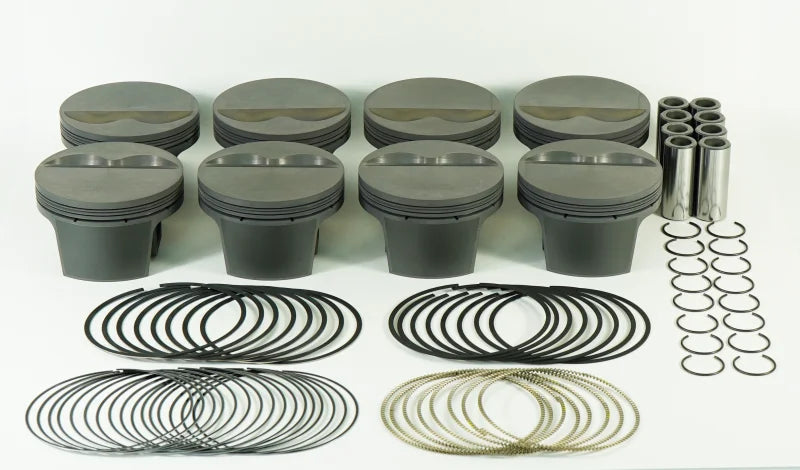 Mahle MS Piston Set 351ci Chevy SB 4.005in Bore 3.48/3.5in Stroke 6.00in Rod 0.927 Pin -5.0cc 10.3CR - Main Product View