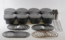 Load image into Gallery viewer, Mahle MS Piston Set BBC Mar 509ci 4.50in Bore 4in Stroke 6.135in Rod 0.990 Pin -3cc 9.0 CR Set of 8 - Side View