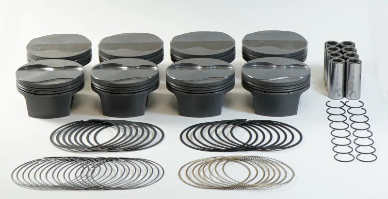 Mahle MS Piston Set GM L92/LS3 376ci 4.065in Bore 3.622stk 6.125in Rod 0.927 Pin 2cc 10.7CR Set of 8 - Main Product View