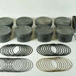Load image into Gallery viewer, Mahle MS Piston Set GM LS 363ci 3.800in Bore 4in Stroke 6.125in Rod .927 Pin -16cc 9.3 CR Set of 8 - Side View