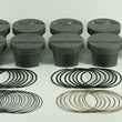 Load image into Gallery viewer, Mahle MS Piston Set SBC 310ci 3.766in Bore 3.480in Stroke 5.7in Rod 0.927 Pin -3cc 9.5 CR Set of 8 - Back View