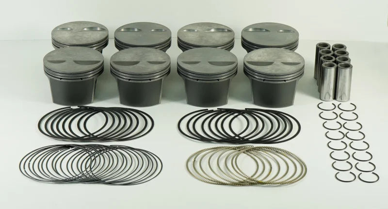 Mahle MS Piston Set SBC 313ci 3.786in Bore 3.480in Stroke 5.700in Rod .927 Pin -1cc 9.8 CR Set of 8 - Main Product View