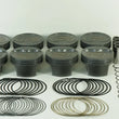 Load image into Gallery viewer, Mahle MS Piston Set SBC 358ci 4.030in Bore 3.480/3.5stk 6.125in Rod 0.927 Pin -16cc 9.2 CR Set of 8 - Back View