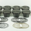 Load image into Gallery viewer, Mahle MS Piston Set SBC 358ci 4.030in Bore 3.5in Stroke 5.7in Rod .927 Pin -8cc 12.0 CR Set of 8 - Side View