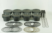 Load image into Gallery viewer, Mahle MS Piston Set SBC 358ci 4.040in Bore 3.480/3.5stk 6.125in Rod 0.927 Pin -16cc 9.3 CR Set of 8 - Back View