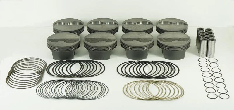 Mahle MS Piston Set SBC 362ci 4.060in Bore 3.5in Stroke 5.7in Rod .927 Pin -8cc 12.2 CR Set of 8 - Main Product View
