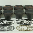 Load image into Gallery viewer, Mahle MS Piston Set SBC 406ci 4.155in Bore 3.75in Stroke 6.0in Rod .927 Pin 11cc 14.4 CR Set of 8 - Side View