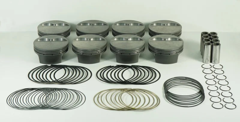 Mahle MS Piston Set SBC 435ci 4.165in Bore 4.000in Stroke 6.0in Rod .927 Pin -5cc 12.4 CR Set of 8 - Main Product View