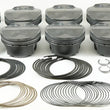 Load image into Gallery viewer, Mahle MS Piston Set SBF 304ci 3.640in Bore 3.65in Stroke 5.933in Rod .866 Pin -5cc 10.0 CR Set of 8 - Back View