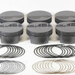 Load image into Gallery viewer, Mahle MS Piston Set SBF 333ci 4.040in Bore 3.25in Stroke 5.4in Rod .927 Pin -6cc 10.0 CR Set of 8 - Side View