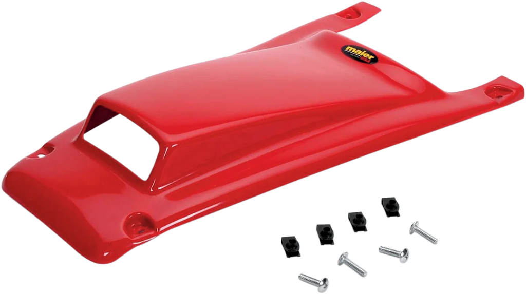 Maier Hood - Red - Scooped - With Number Plate 509682 - Main Product View