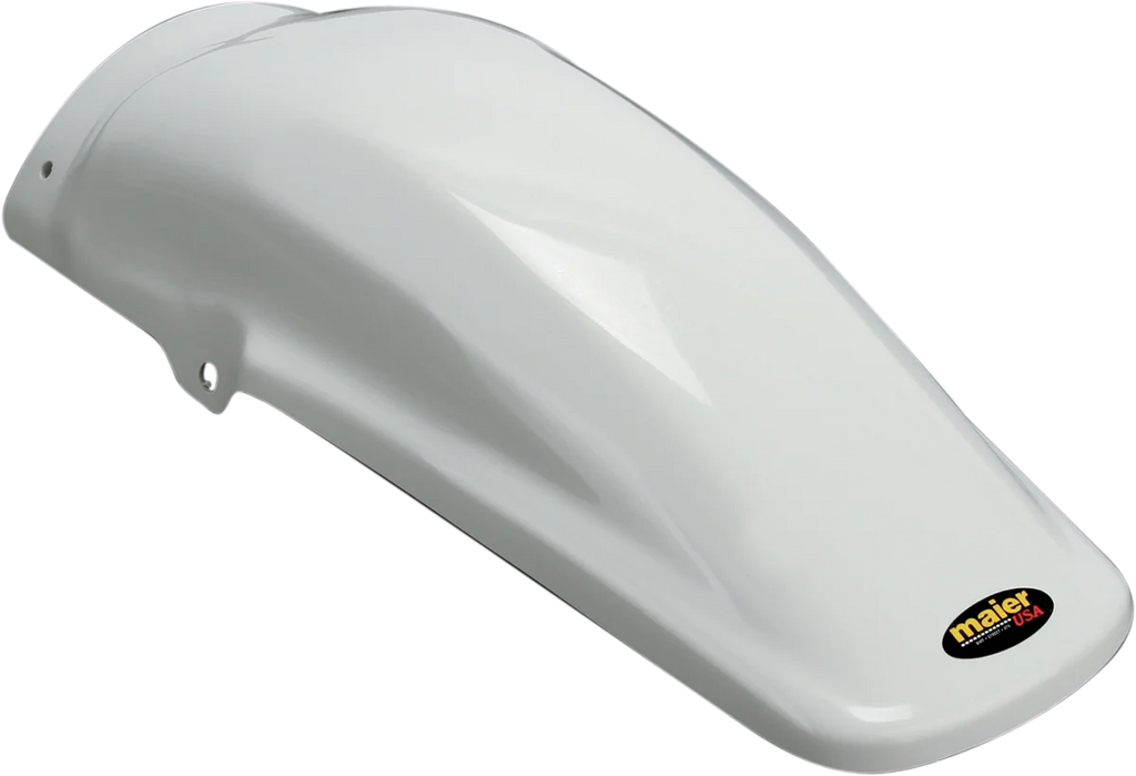 Maier MX Style Rear Fender - White - Main Product View