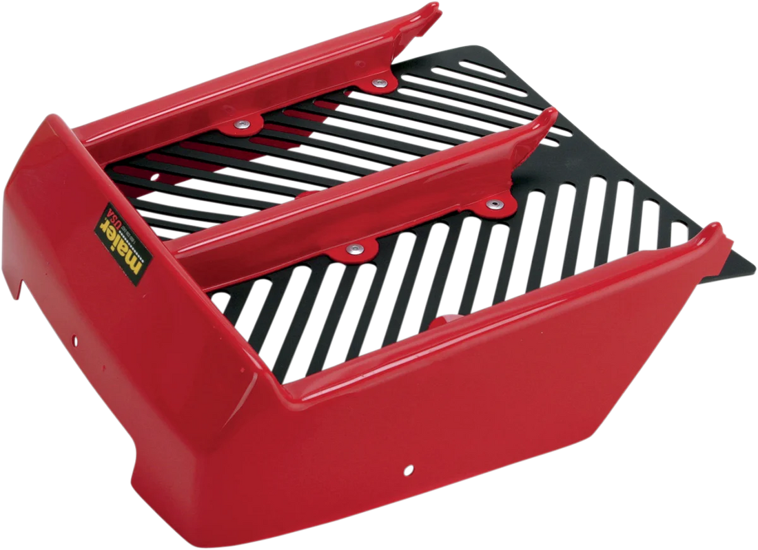 Maier Radiator Cover - Banshee - Red - Side View