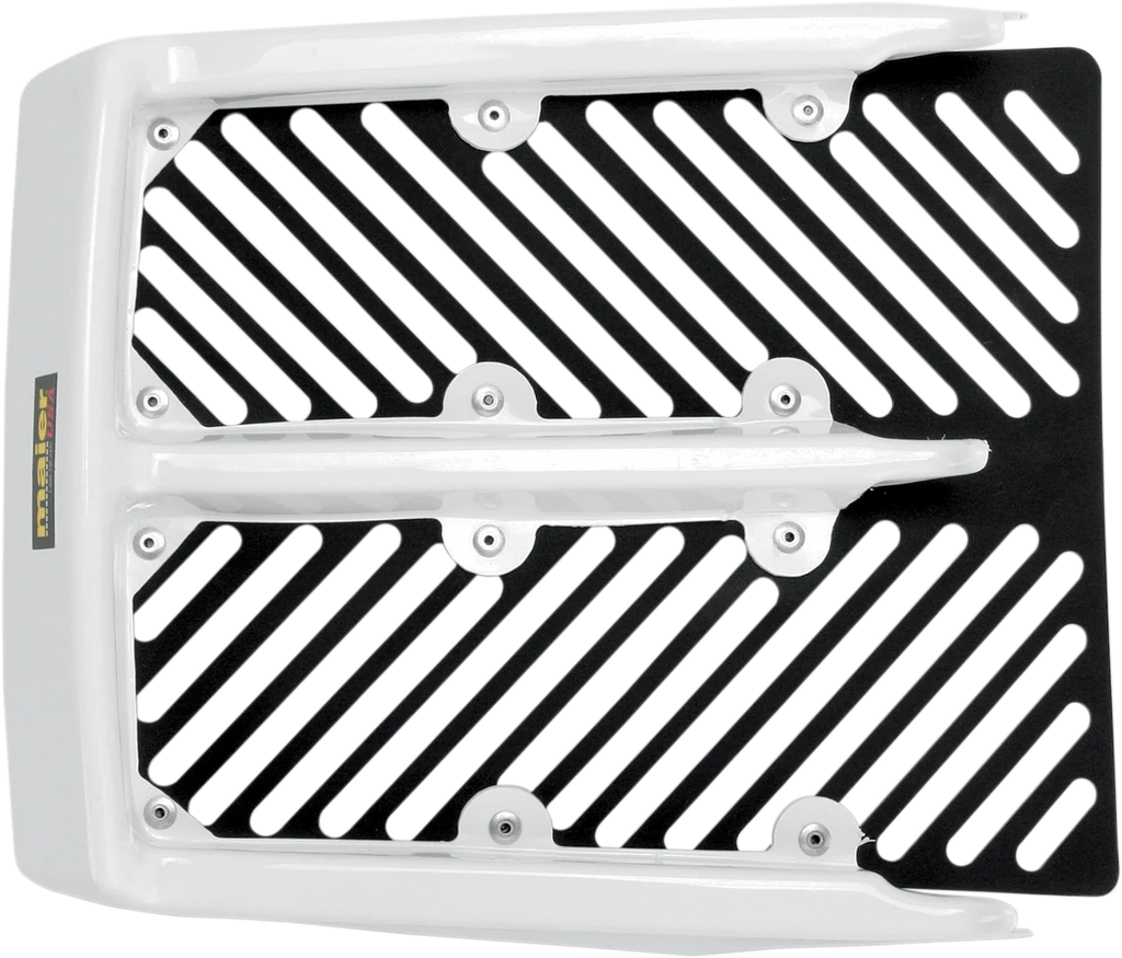 Maier Radiator Cover - Banshee - White - Side View