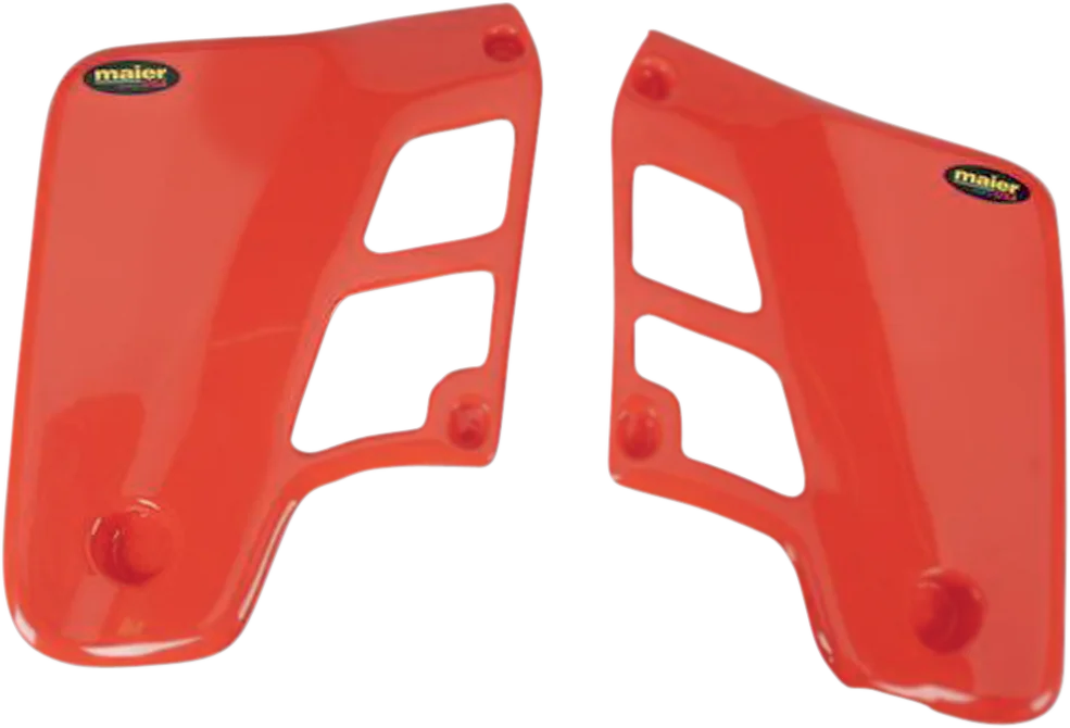 Maier Radiator Scoops - CR500 '86-'88 - Orange - Main Product View