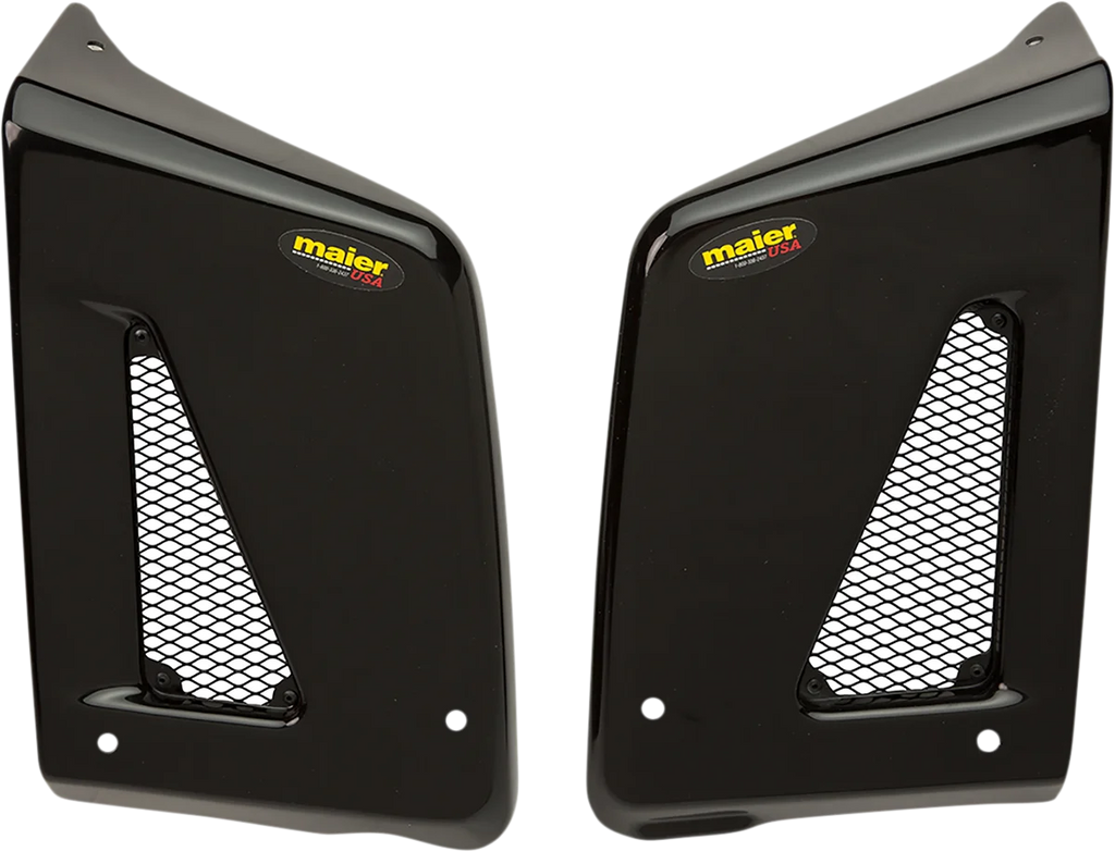 Maier Radiator Scoops - CR500 '86-'88 - Orange - Detail View