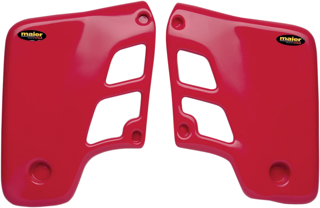 Maier Radiator Scoops - CR500 '86-'88 - Red - Main Product View