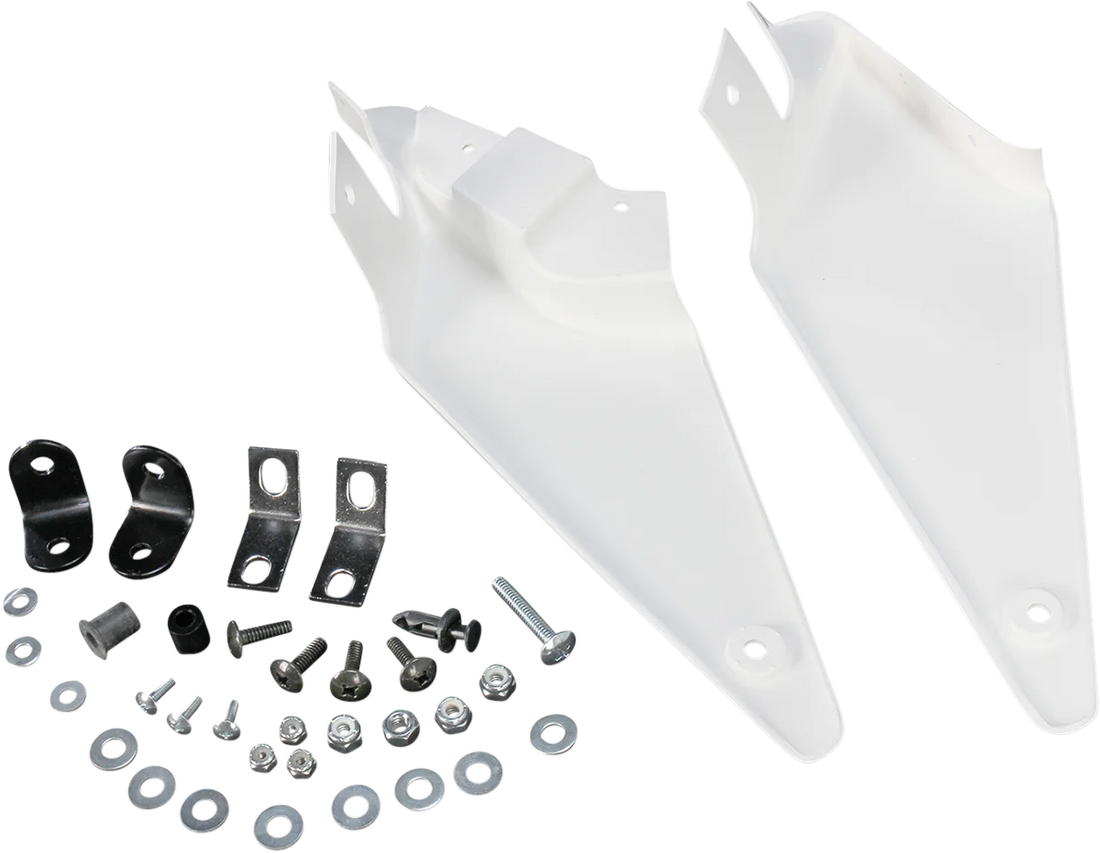 Maier Rear Fender - White - TRX450R 117521 - Back View