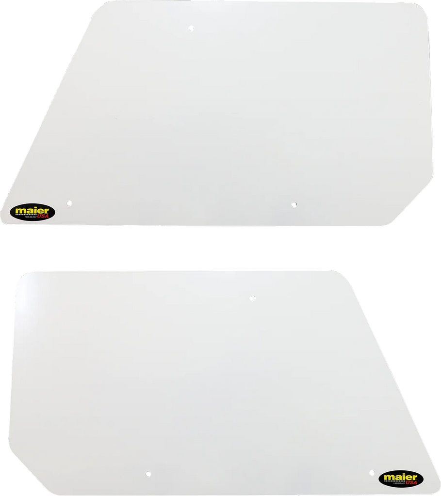 Maier Rear Number Plates - White 190421 - Main Product View