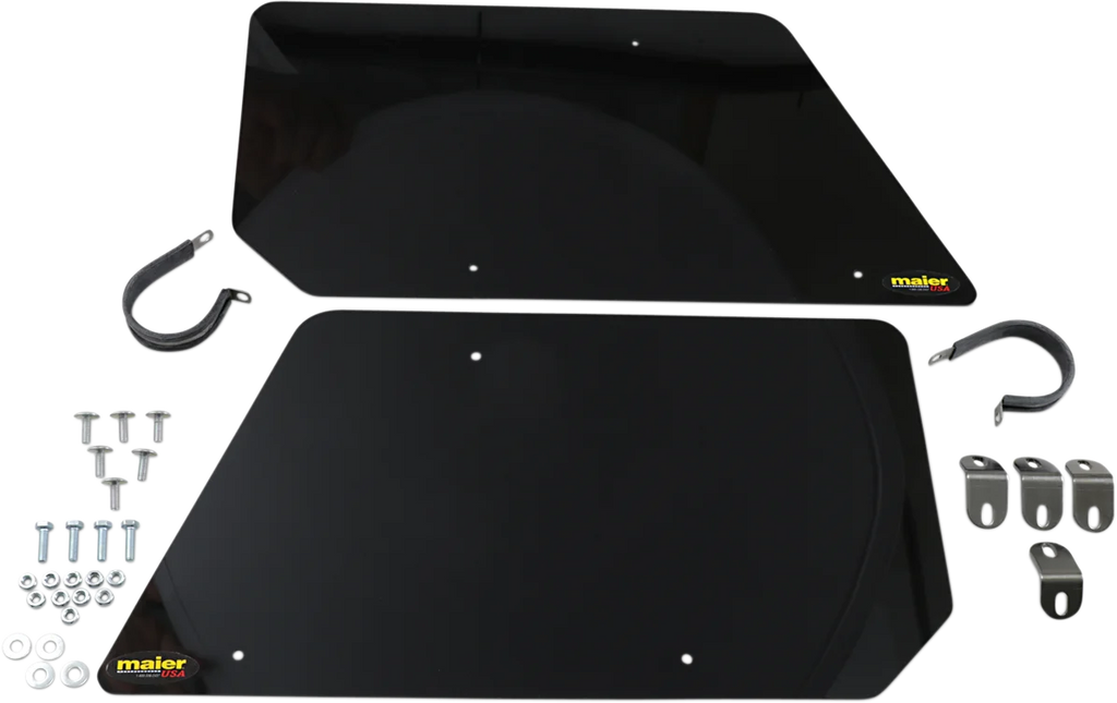 Maier Rear Number Plates - White 190421 - Installation View