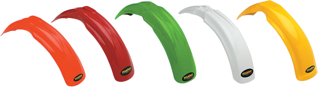 Maier Replacement Front Fender - Orange - Side View
