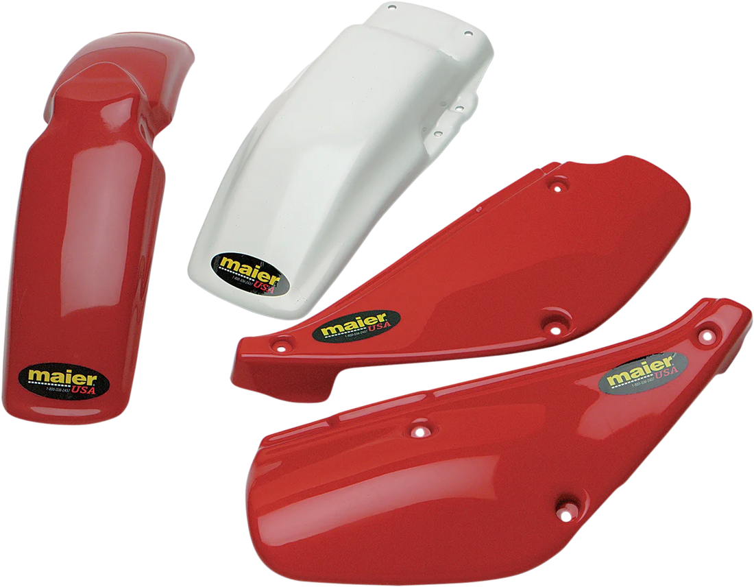 Maier Replacement Front Fender - Red - Side View