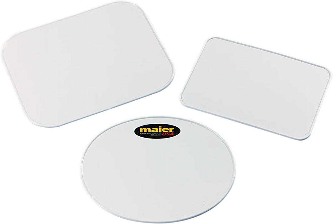 Maier Universal Number Plate - 9" x 11" - Oval - Side View