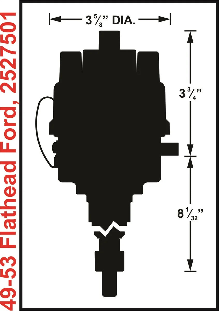 Mallory Dual Point Flathead Distributor for 49-53 8-BA Engines 2527501 - Additional View 11