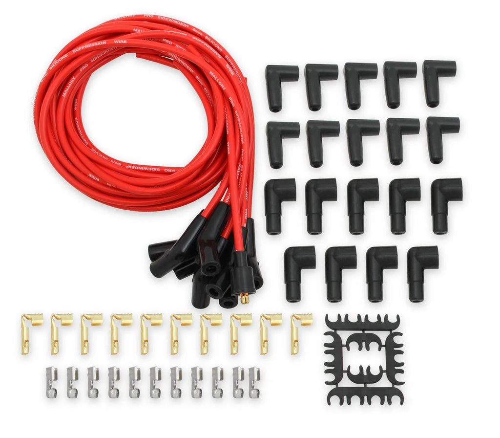 Mallory Mallory Pro Sidewinder plug wires are a premium, universal 8mm wire set. 947 - Main Product View
