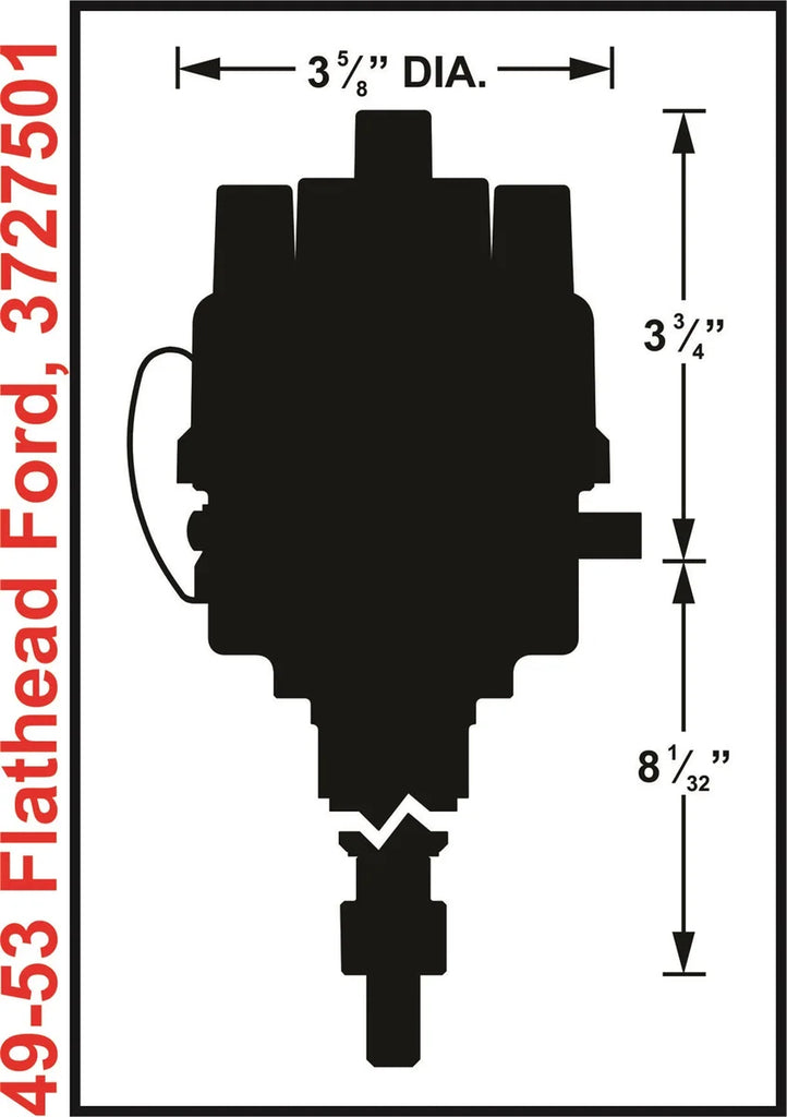 Mallory Mallory Unilite Distributor with built-in electronic ignition module. 3727501 - Additional View 6
