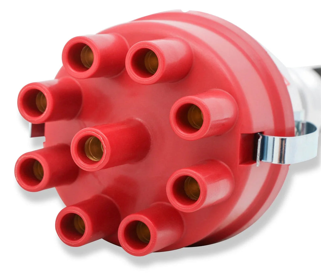 Mallory Mallory Unilite Distributor with built-in electronic ignition module. 3755401 - Back View