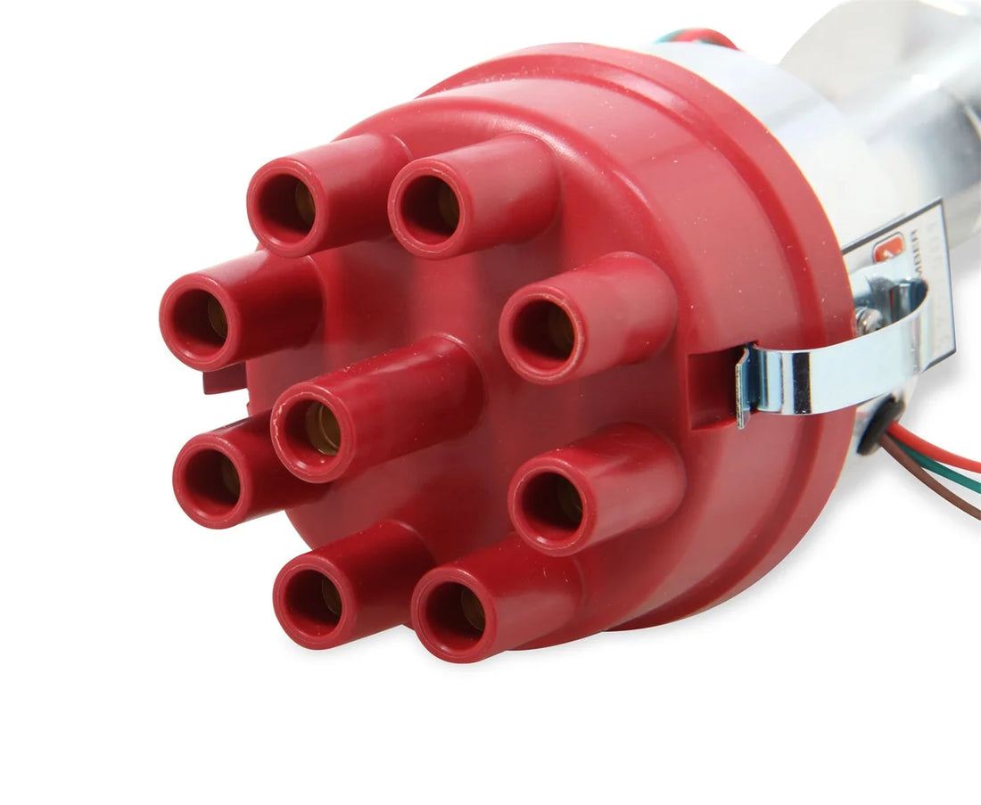 Mallory Mallory Unilite Distributor with built-in electronic ignition module. 3757701 - Side View