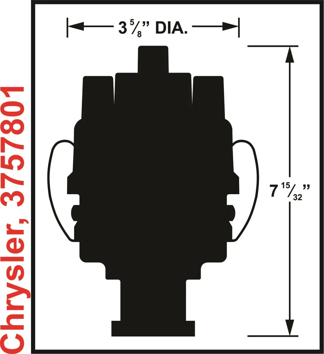 Mallory Mallory Unilite Distributor with built-in electronic ignition module. 3757801 - Additional View 7