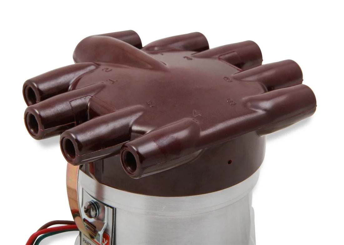 Mallory Mallory Unilite Distributor with built-in electronic ignition module. 3772001 - Side View