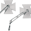 Load image into Gallery viewer, Maltese Mirror - Air Stem DragSpecialties 60-6009-BC - Back View