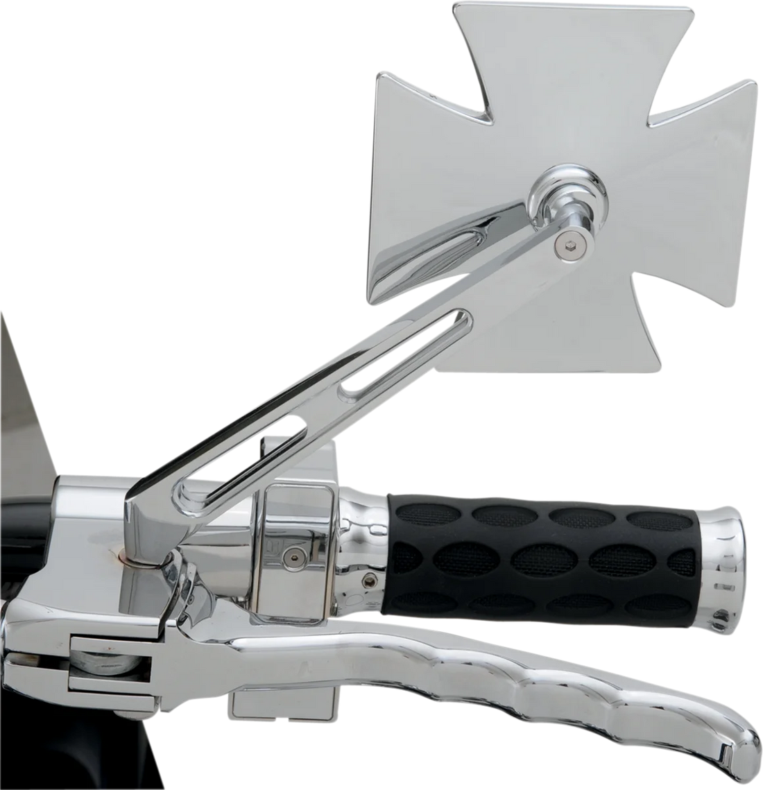 Maltese Mirror - Air Stem DragSpecialties 60-6009-BC - Installation View