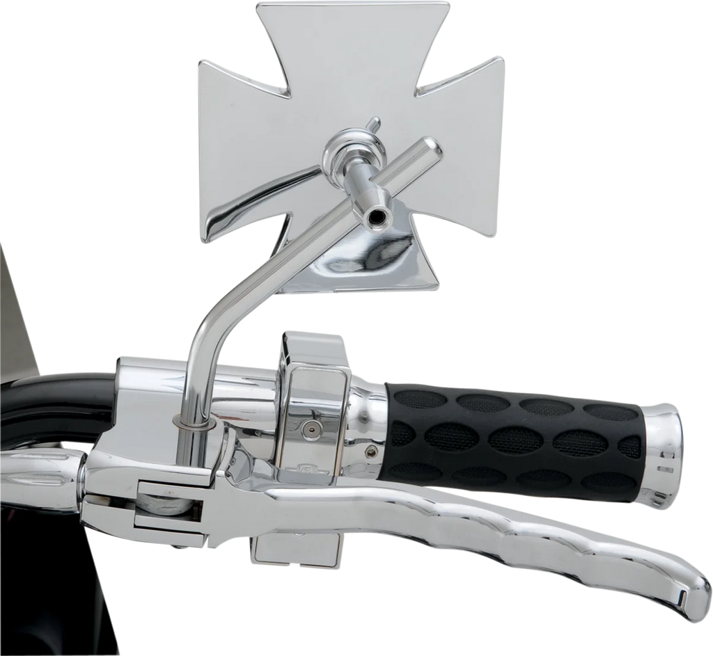 Maltese Mirror - Round Stem DragSpecialties 60-6009-SC4 - Installation View