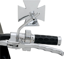 Load image into Gallery viewer, Maltese Mirror - Round Stem DragSpecialties 60-6009-SC4 - Installation View