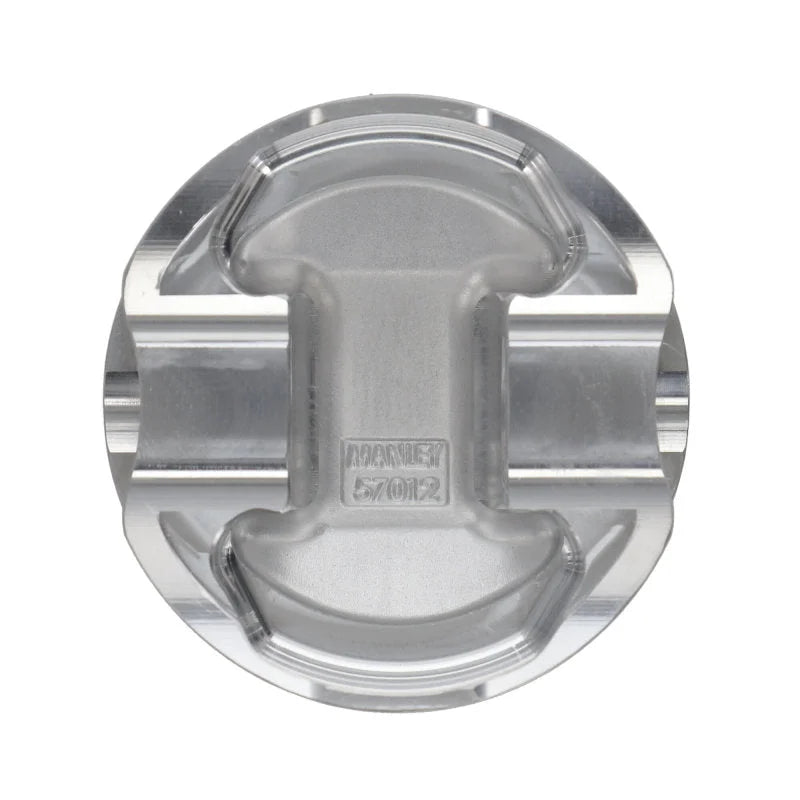 Manley 02+ Honda CRV (K24A-A2-A3) 87mm STD Bore 11.5:1 Flat Top Piston Set with Rings - Back View